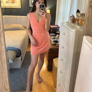 Coral party dress